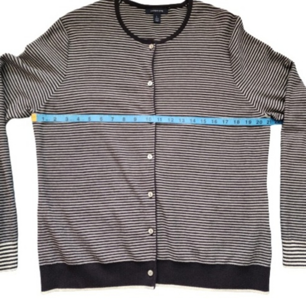 Striped Lands' End Cardigans L - Picture 14 of 15
